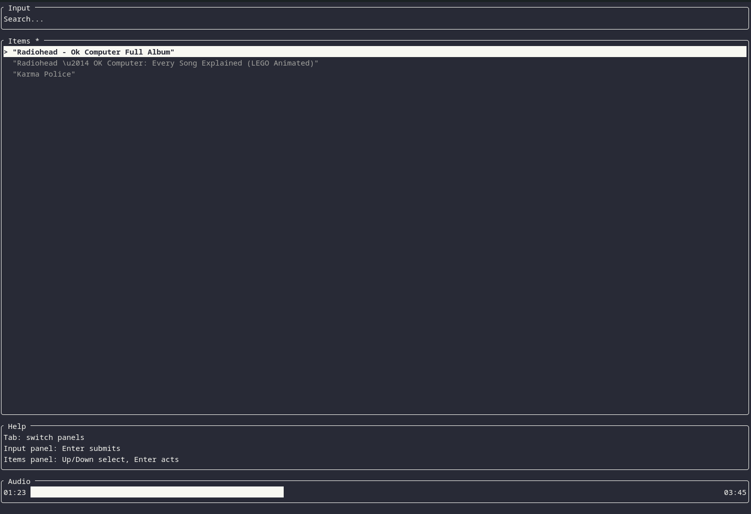 YouTube Player preview